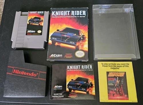 Knight Rider - (Nintendo NES Video Game, 1989) - Complete In Box CIB Tested
