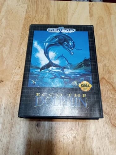 Ecco The Dolphin Sega Genesis Complete CIB Cleaned Tested W/Inserts