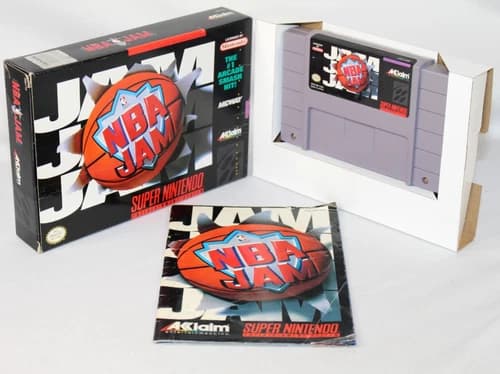 NBA Jam SNES Super Nintendo Complete CIB! Authentic! Good Condition! NICE!