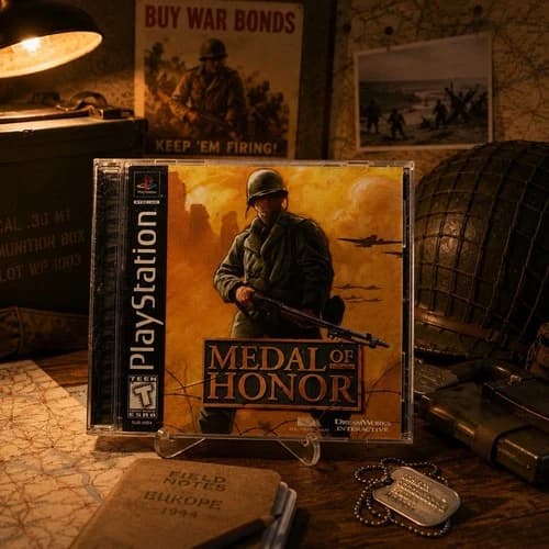 Medal of Honor (Sony PlayStation 1) PS1 Black Label Tested & Working