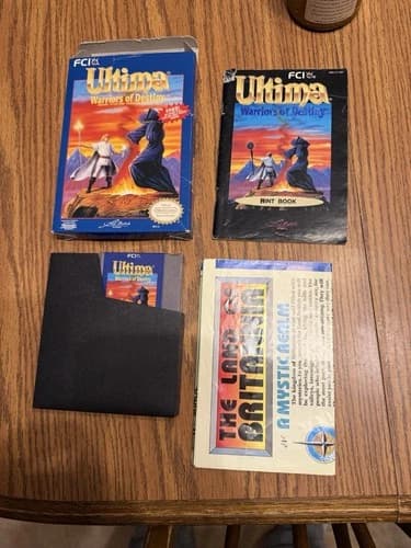 NES Nintendo ULTIMA WARRIORS OF DESTINY Complete CIB Map BOX Manual 1992