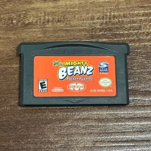 Mighty Beanz Pocket Puzzles Beans Nintendo Gameboy Advance Game Only - Tested