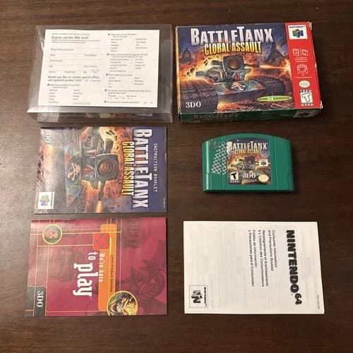 BattleTanx Global Assault (Nintendo 64 N64) Complete - Tested - Authentic