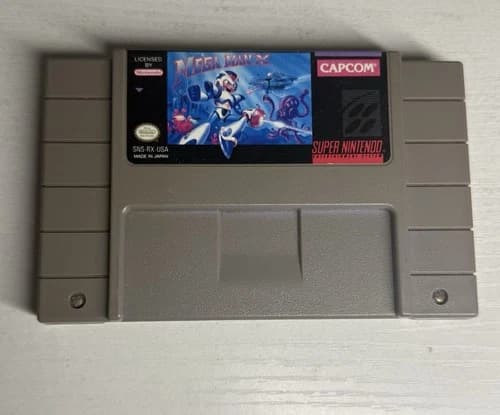 Mega Man X (Super Nintendo, SNES, 1994) Authentic, Tested/Works