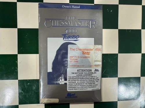 THE CHESSMASTER 4000 TURBO DISKS BY THE SOFTWARE TOOLWORKS ORIGINAL NEW