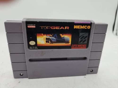 Top Gear (Super Nintendo SNES, 1992) MIJ Variant Authentic