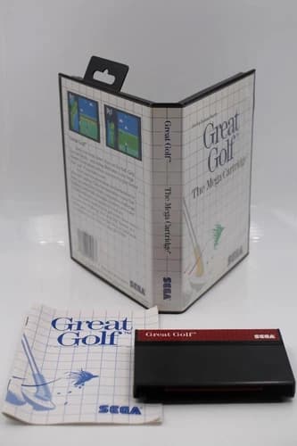 Great Golf Sega Master System Complete CIB Manual Box game