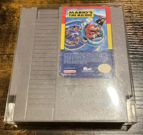 Mario’s Time Machine, Nintendo NES cart only authentic tested working good cond.