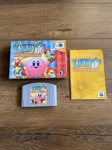 Kirby 64: The Crystal Shards (Nintendo 64, 2000) Box Manual Complete CIB N64
