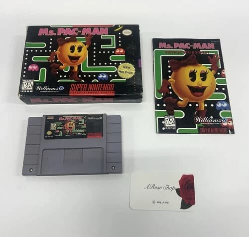 SNES Ms. Pac-Man Complete in Box