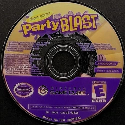 Nickelodeon Party Blast - GameCube - Disc Only - Resurfaced/Tested