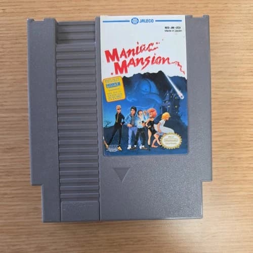 Nintendo NES Maniac Mansion Video Game Cartridge