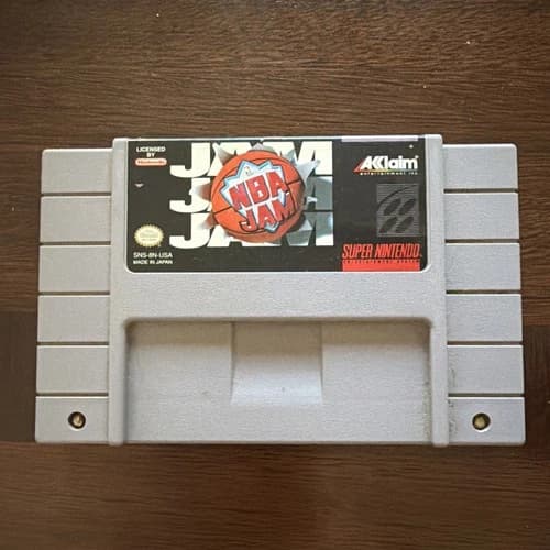 NBA JAM SNES Super Nintendo *Tested & Working*