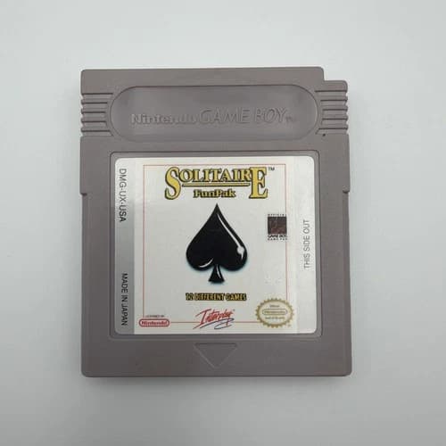 Solitaire FunPak Nintendo Gameboy Game