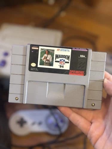 Madden NFL 94 (Super Nintendo Entertainment System, 1993) TESTED!