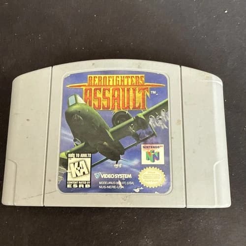 AeroFighters Assault (Nintendo 64, 1997) Authentic Cartridge Only Tested & Works