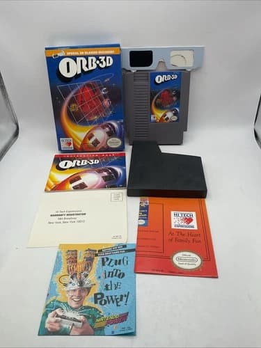 ORB-3D (Nintendo NES 1990) CIB Tested.