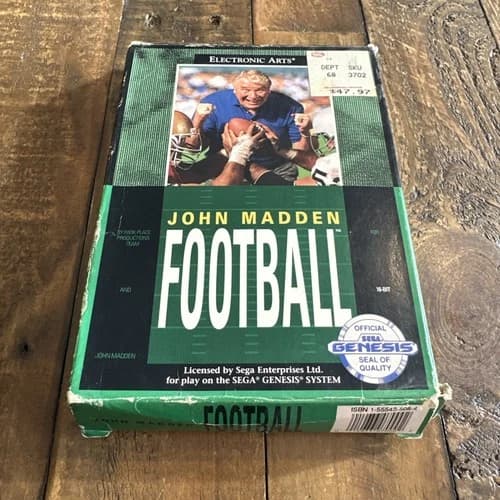 John Madden Football (Sega Genesis, 1990) CIB