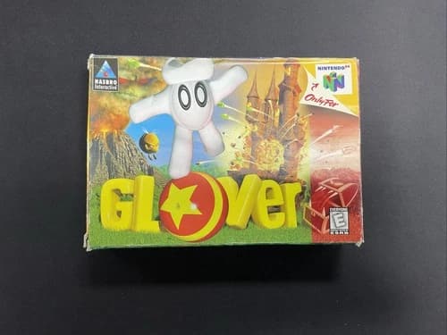Glover N64 Nintendo 64 Complete CIB! GREAT Condition w/ RARE Control Card! NICE!