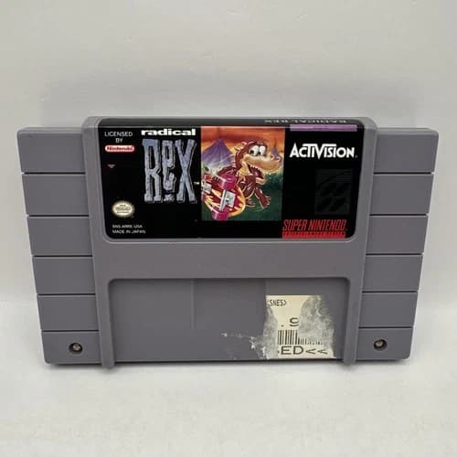 Radical Rex Super Nintendo SNES Game Cartridge ACTIVISION