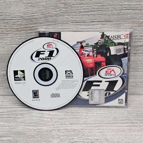 F1 2000 PlayStation Video Game Racing Formula One CIB Complete Tested Works PS1