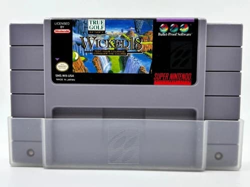 Wicked 18 True Golf (Super Nintendo SNES) Game Only - Tested