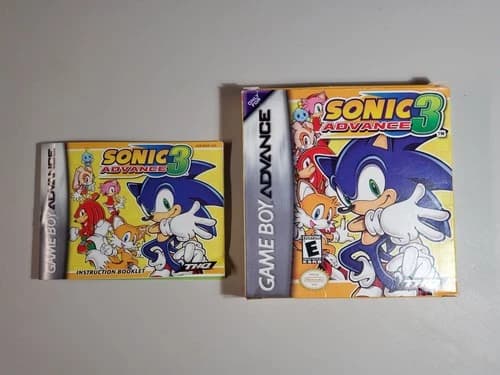 Sonic Advance 3 (Nintendo Game Boy Advance, 2004) *BOX ONLY* w/Manual