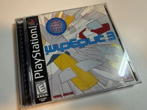 Sony PlayStation PS1 PSOne PSX Wipeout 3 no scratches