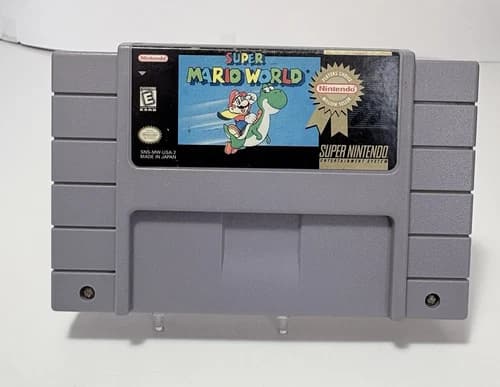 Super Mario World Super Nintendo SNES Tested Authentic Label Wear