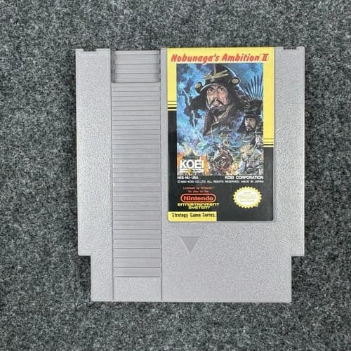 Nobunaga's Ambition II 2 Nintendo NES Game Cartridge - Former Rental - Tested