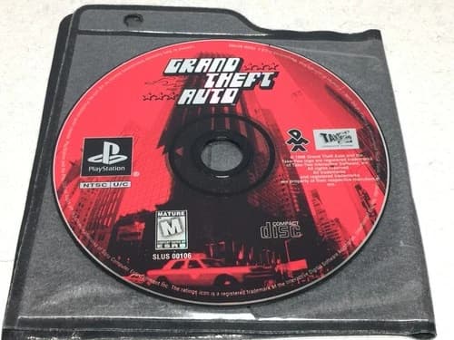 Grand Theft Auto PS1 (Sony PlayStation 1, 1998) Disc Only - VG Condition