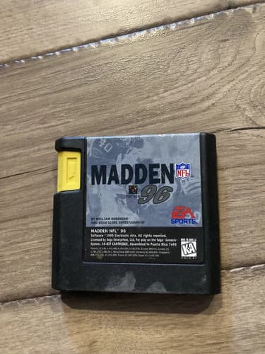 Madden NFL '96 (Sega Genesis, 1995) CART ONLY