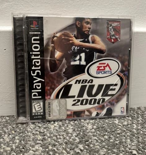 NBA Live 2000 (PlayStation 1 PS1) CIB COMPLETE Spurs Duncan Y2K Hoops