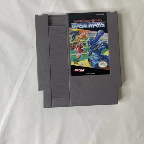 Cyber Stadium Series - Base Wars - NES Nintendo Game Tested And Works