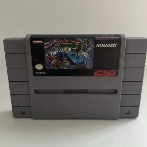 Teenage Mutant Ninja Turtles IV: Turtles In Time SNES Super Nintendo Tested