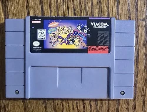 Aaahh!!! Real Monsters (Super Nintendo SNES) Authentic Game Cartridge - Tested