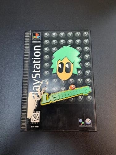 Lemmings 3D - Sony PlayStation 1 PS1 1995 Complete CIB Long Box w/ Manual