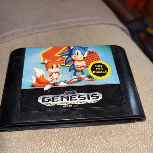 Sonic the Hedgehog 2 (Sega Genesis) Cartridge Only Tested and Working #25