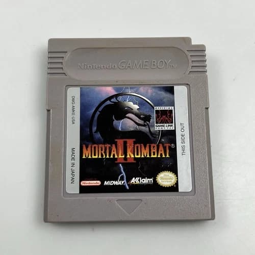 GameBoy Mortal Kombat II 2 MK2 - Nintendo Game Boy Cartridge - Cleaned TESTED
