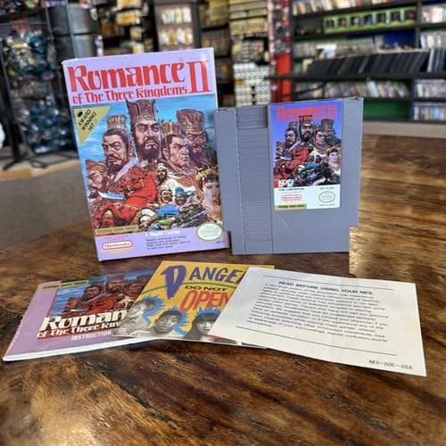 Romance of the Three Kingdoms II NES Nintendo Complete In Box CIB Tested