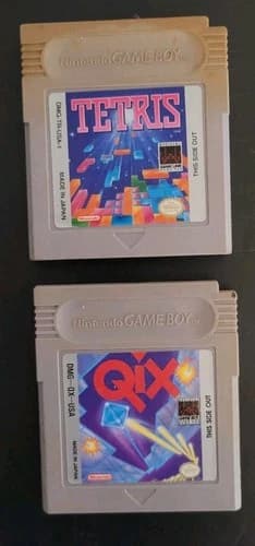 Tetris - Qix (Gameboy) Tested and Working