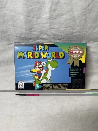 Super Mario World Players Choice SNES - CIB, Tested!