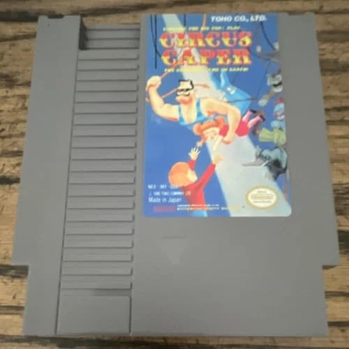 TOHO Circus Caper Nintendo NES Game Cartridge NTSC-U/C US/Canada