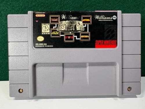 Williams Arcade's Greatest Hits (Super Nintendo SNES, 1996) Authentic. Tested.