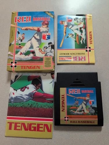 Nintendo Entertainment System NES RBI Baseball Complete In Box Tested CIB