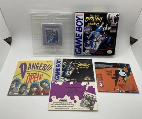 Bill & Ted's Excellent Game Boy Adventure (Nintendo GameBoy) Complete In Box