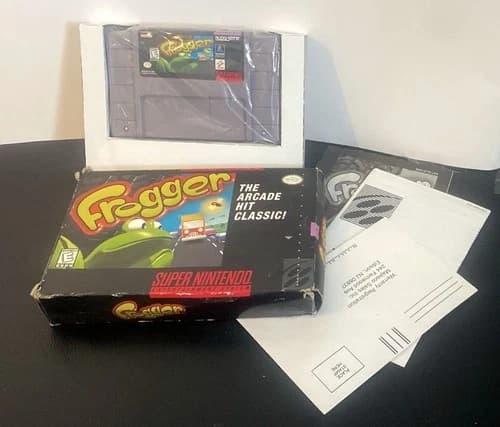 Frogger Super Nintendo Entertainment System 1991 CIB SNES PRISTINE Cartridge