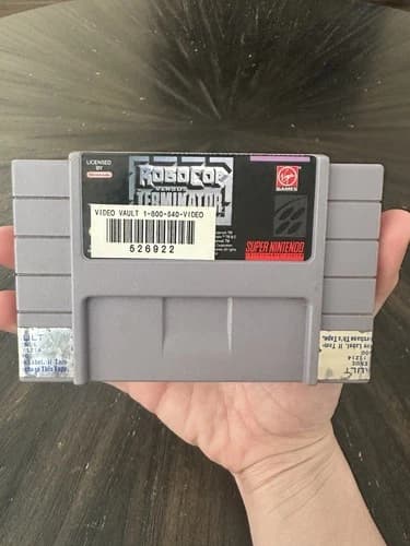 Super Nintendo SNES Game Only RoboCop Versus The Terminator