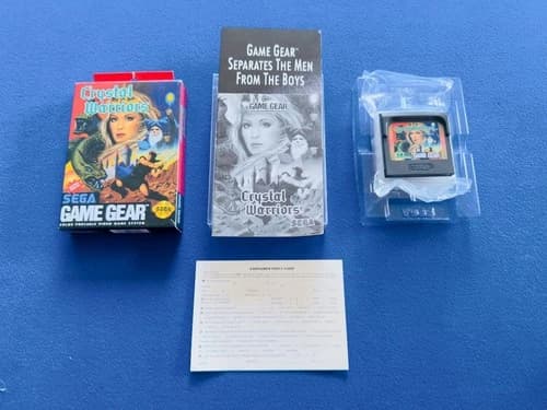 Crystal Warriors Sega Game Gear 100% CIB Complete Box Manual Cart VERY RARE !!