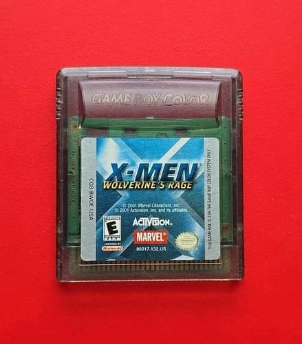 X-Men: Wolverine's Rage Game Boy Color Nintendo GBC Marvel Supeheroes Platformer